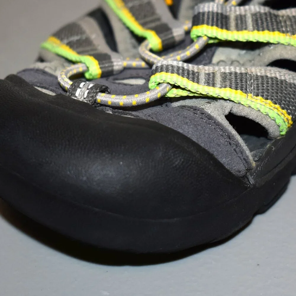 Keen Big Kids Newport H2 Waterproof Sport Sandals 5 Racer Gray/Green #1014266